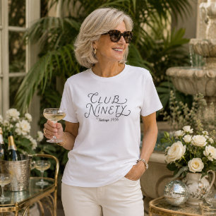 T-shirt Chemise Club Ninety pour 90e anniversaire