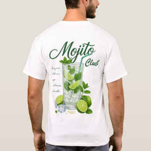 T-shirt Chemise Cocktail Club Mojito Amateur de Boisson