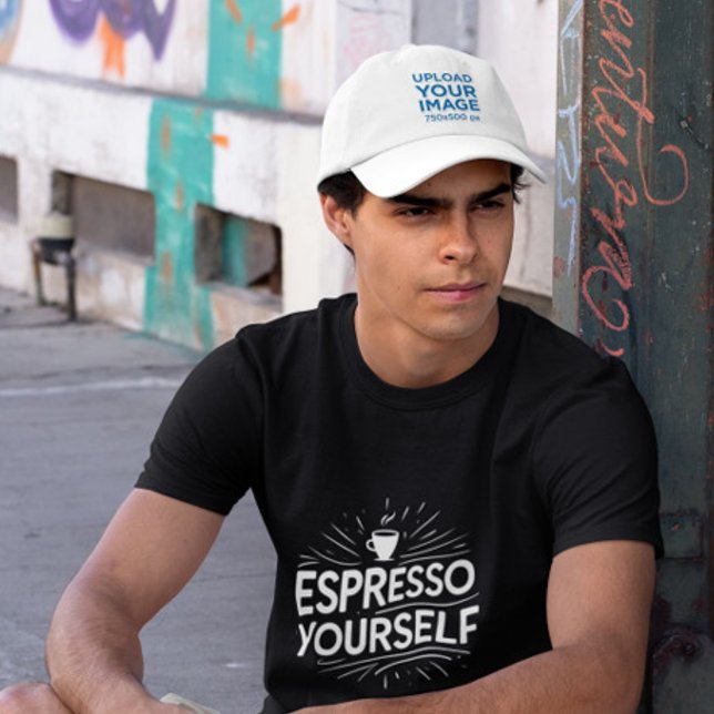 T-shirt Chemise Coffeeful Funny -Espresso yoursel Typograp (Créateur téléchargé)