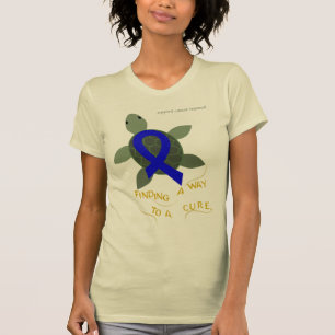 T-shirt Chemise côlorectale de soutien de Cancer de tortu