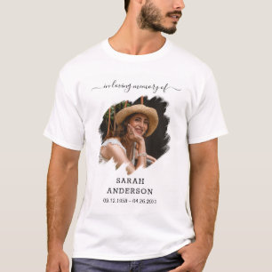 T-shirt Chemise commémorative personnalisée avec photo Nom
