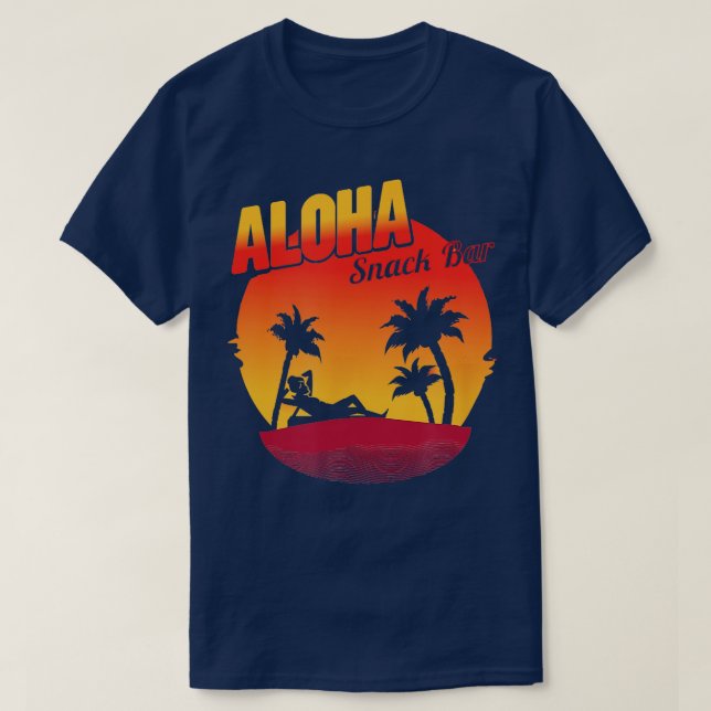 T-shirt Chemise conservatrice Aloha Snackbar drôle (Design devant)