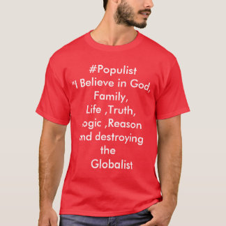 T-shirt Chemise conservatrice populiste