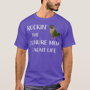 T-shirt Chemise Conure Joue Verte Perroquet Mère