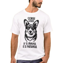 Chemise Corgi Logique – Si ça bouge, c'est personn
