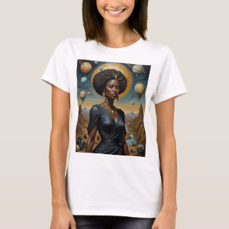 T-shirt Chemise Cosmologique de la couronne de lune d'or