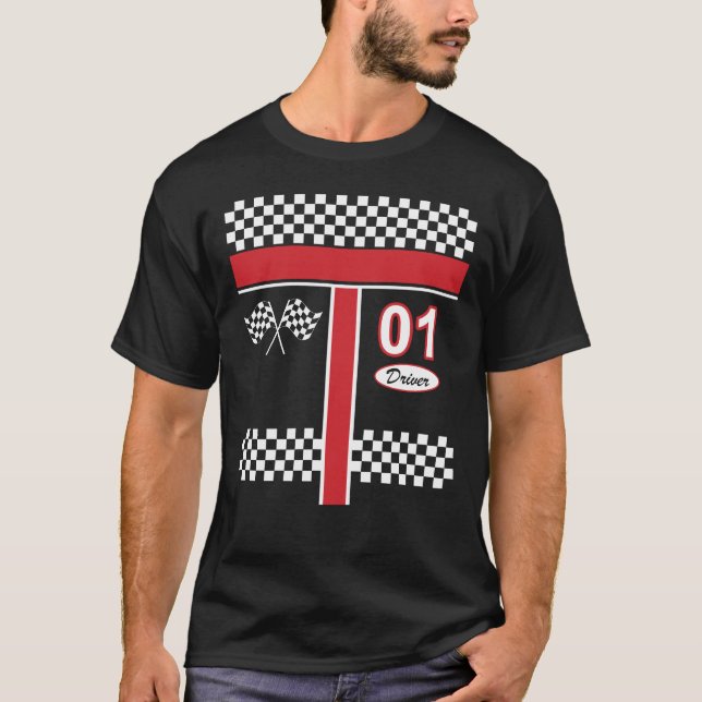 T-shirt Chemise costumée pour chauffeur de voiture de cour (Devant)