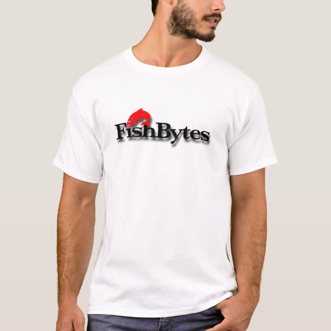 T-shirt Chemise-Couleur de pièce en t de Fishbytes (Devant)