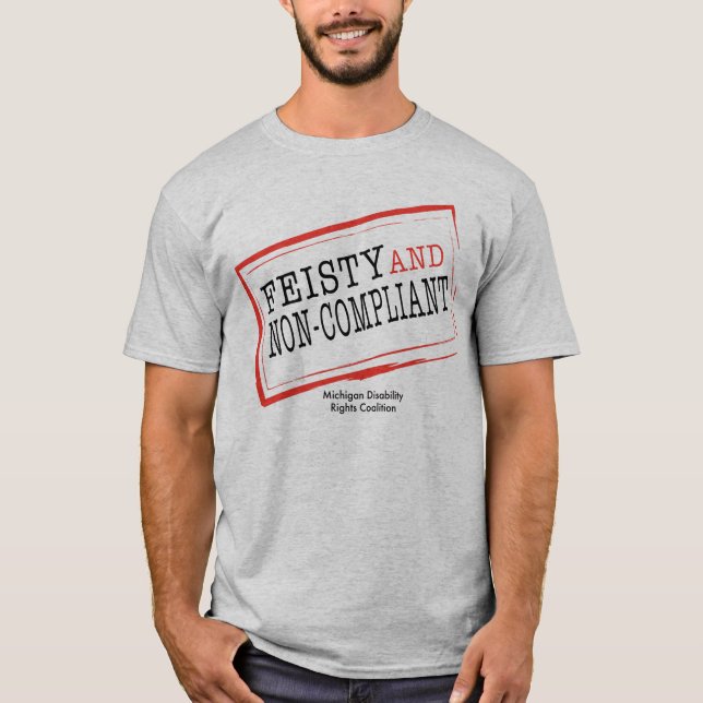 T-shirt Chemise courageuse de deux couleurs (Devant)