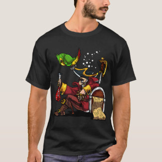 T-shirt Chemise courte fête de capitaine pirate