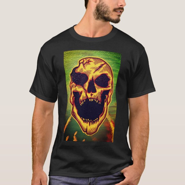 T-shirt Chemise crâne (Devant)