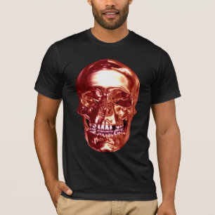 T-shirt Chemise crâne chrome rouge