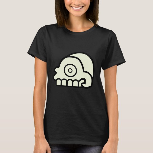 T-shirt Chemise crâne de la mort aztèque (Devant)