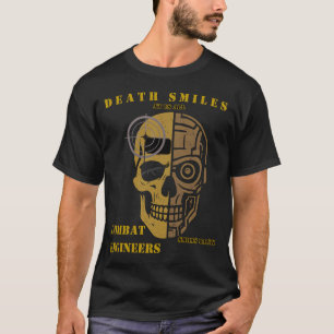 T-shirt Chemise crâne d'ingénieur de combat Death Smiles