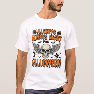 T-shirt Chemise crâne Halloween Gravure vintage Citation e