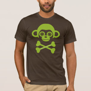 T-shirt Chemise crâne singe non finie