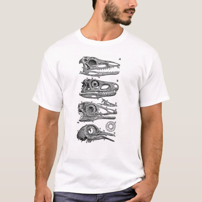 T-shirt Chemise crânienne Dinosaur (Devant)