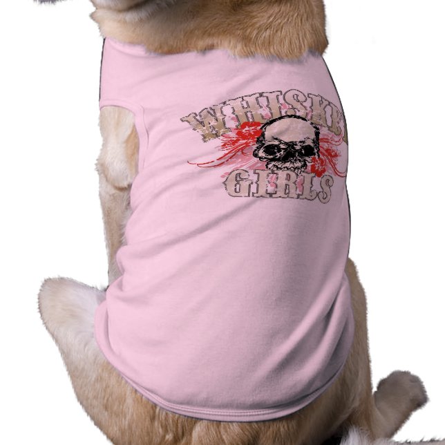 T-shirt Chemise crânienne Flower Pup (Dos)