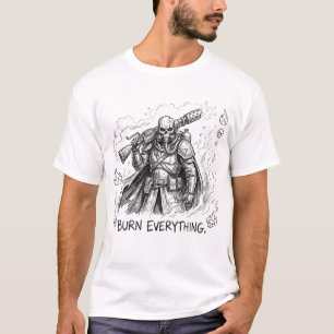T-shirt Chemise Cranne Brûler Tout - Mode Post-Apocalyptiq
