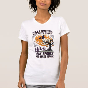T-shirt Chemise créative Halloween Art de Lune Spooky Vint