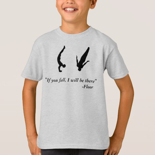 T-shirt Chemise croulante de trempoline de la gymnastique (Devant)