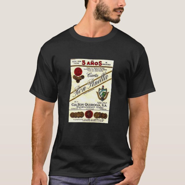 T-shirt Chemise cubaine de rhum (Devant)