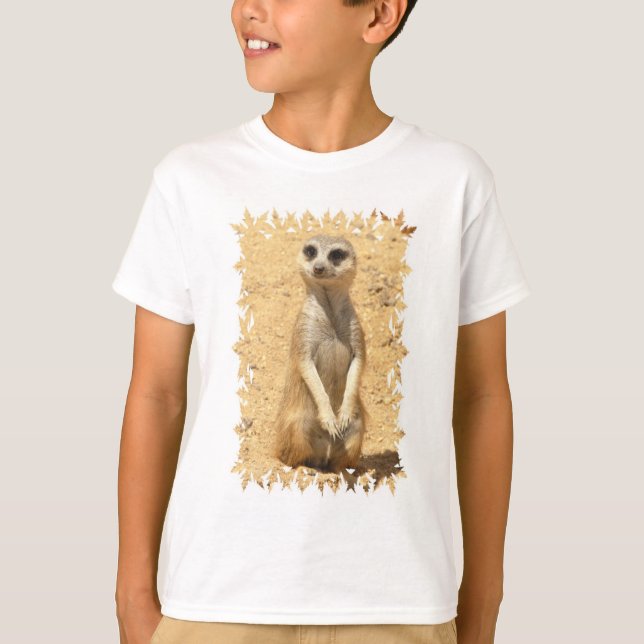 T-shirt Chemise Curious Meerkat pour enfants (Devant)