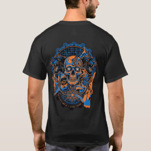 T-shirt Chemise Cyber Skull Panther – Mécanique Futuriste