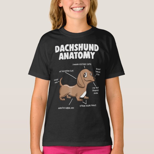 T-shirt Chemise Dachshund|Chemise Dachshund Mama (Devant)
