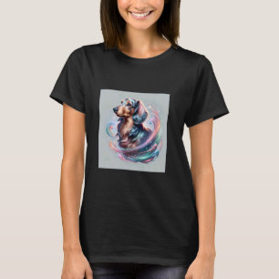 T-shirt Chemise Dachshund Weiner Chien Maman Papa Aime Dox