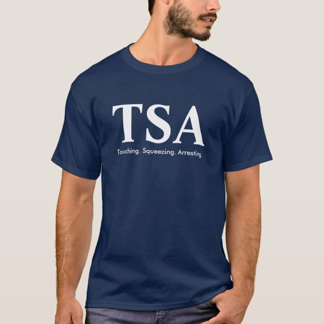 T-shirt Chemise d'acronymes de TSA (Devant)