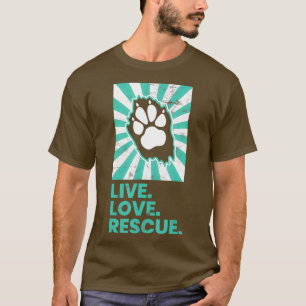T-shirt Chemise d'adoption pour animaux de compagnie Live