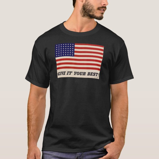 T-shirt Chemise d'affiche patriotique 2ème guerre mondiale (Devant)