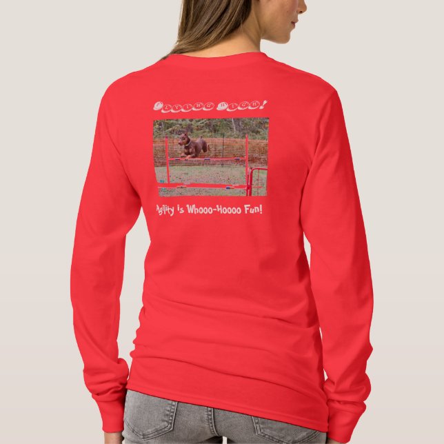 T-shirt Chemise d'agilité avec le dobermann (Dos)