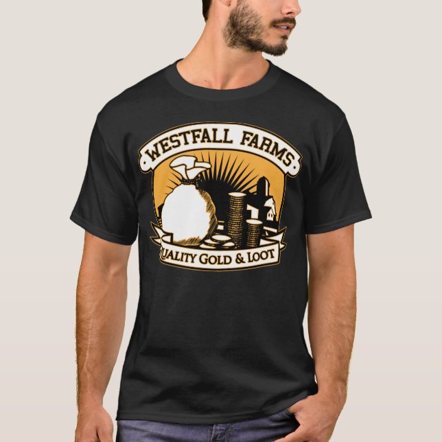 T-shirt chemise d'agriculteur d'or (Devant)