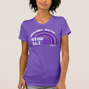 T-shirt Chemise Dames SLIM Plus Longue Journée Alz Assn 20