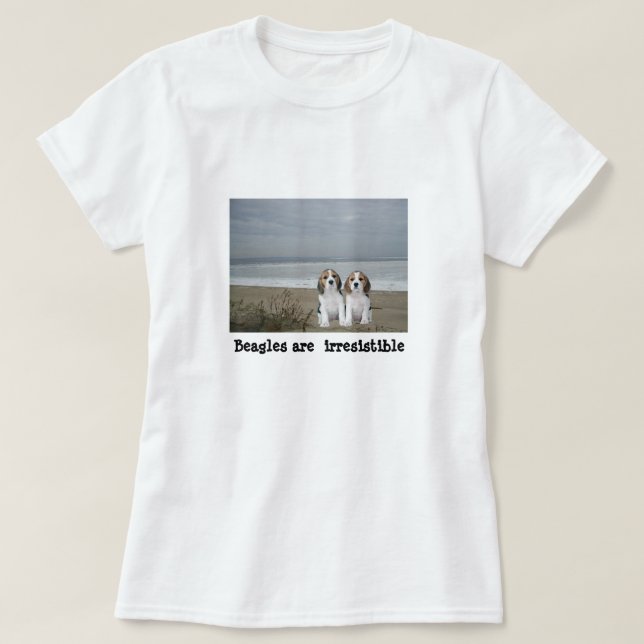 T-shirt Chemise d'amis de beagle (Design devant)