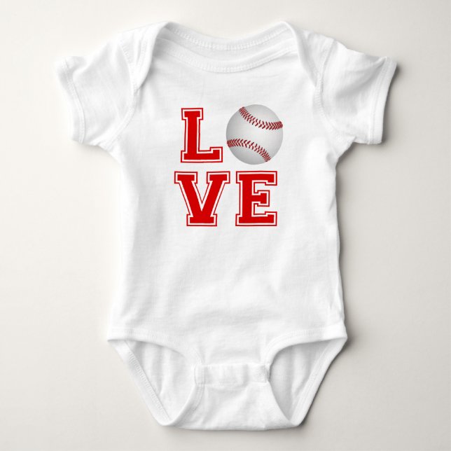 T-shirt Chemise d'AMOUR de base-ball (Devant)