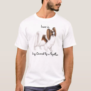 T-shirt Chemise d'amour de chien de Papillon