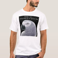 Chemise d'amour de gris africain