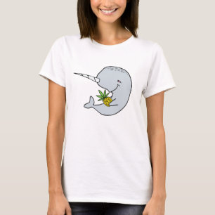 T-shirt Chemise d'ananas de dames Narwhal