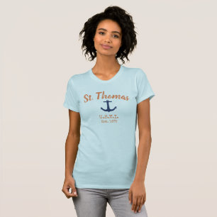T-shirt Chemise d'Ancre St. Thomas des Îles Vierges amér
