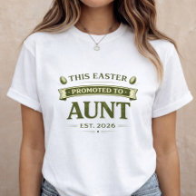 Chemise d'annonce de grossesse de Pâques pour Tant