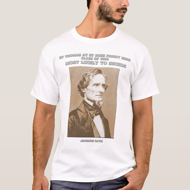 T-shirt Chemise d'annuaire de Jefferson Davis (Devant)