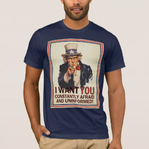T-shirt Chemise d'Anti-Propagande d'Oncle Sam