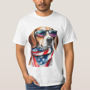 T-shirt Chemise d'aquarelle beagle Sublimation Chien