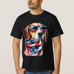 T-shirt Chemise d'aquarelle beagle Sublimation Chien