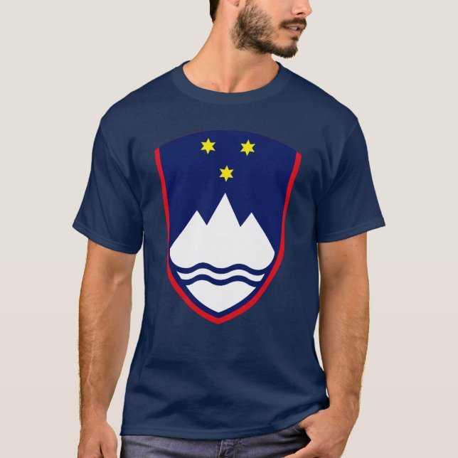 T-shirt Chemise d'armoiries de Slovénie (Devant)