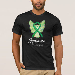 T-shirt Chemise d'art Angel Depression Sensibilisation