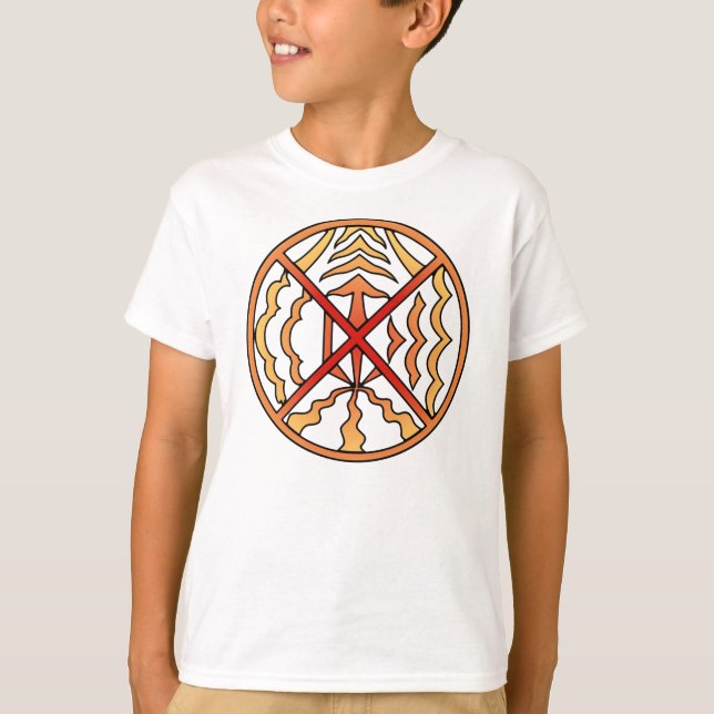 T-shirt Chemise d'art autochtone Eléments de l'enfant Chem (Devant)